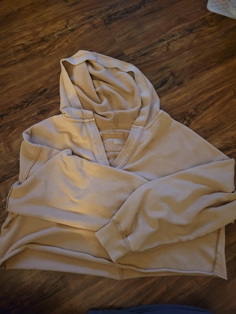 aerie Pullover Hoodie in Beige